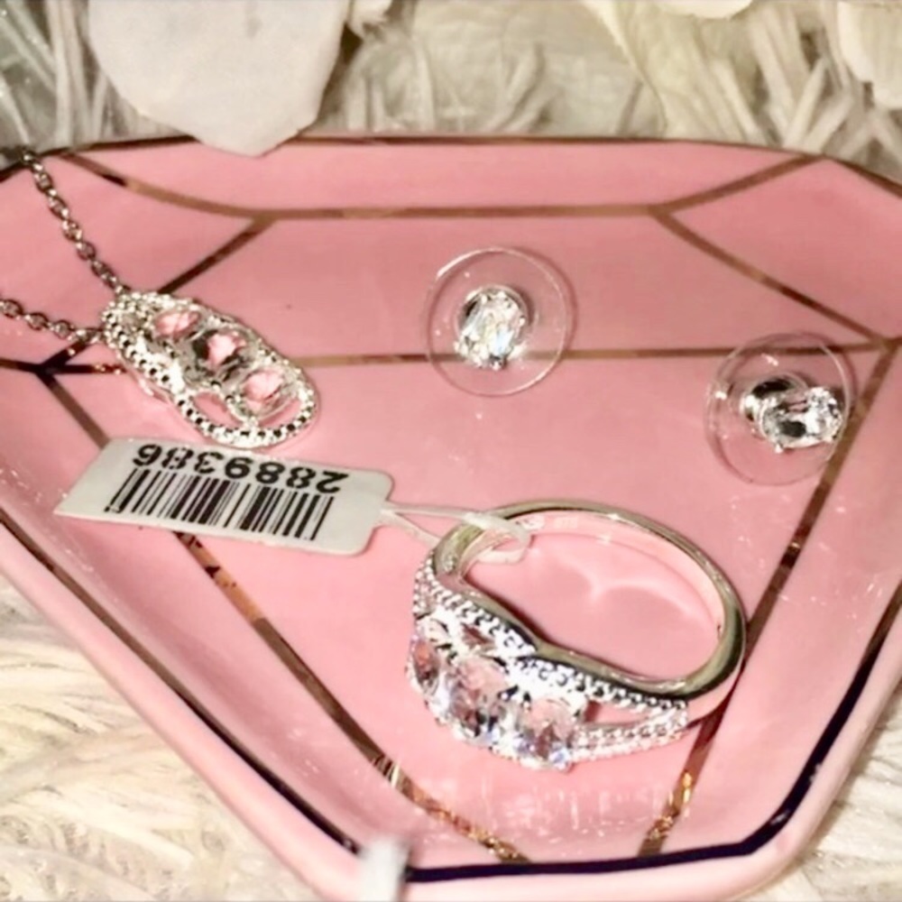 NWT Sterling Silver Set ring sz 8